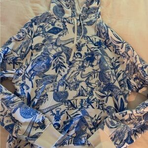 Nike Blue Graphic Sweatshirt Relaxed Fit